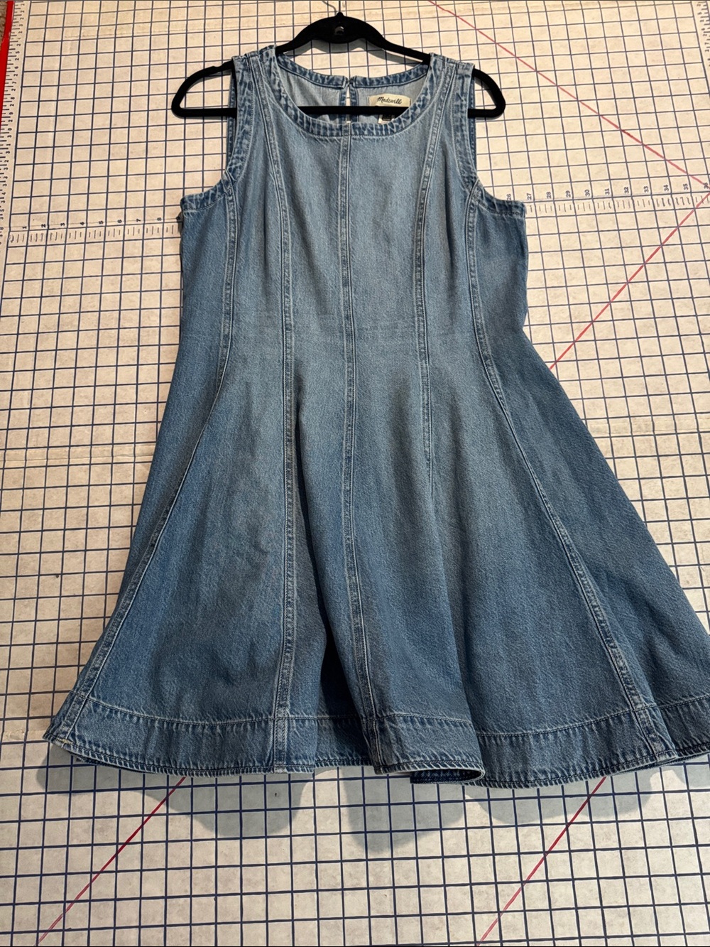 Madewell Denim A-Line Sleeveless Dress